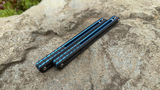 CF Kraken V2 Handles: Carbon Fiber w/ Teal Ano