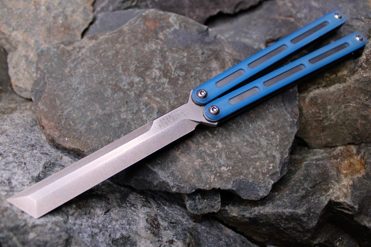Flagship Tanto 010: Glacier Blue G10 (Blem)(Unsharpened)