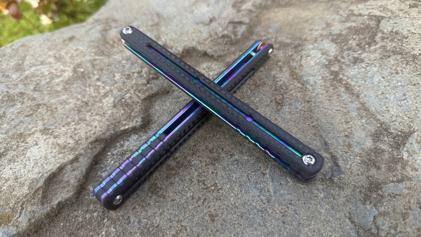 CF Kraken V2 Handles: Carbon Fiber w/ Jeweled Sponge Ano