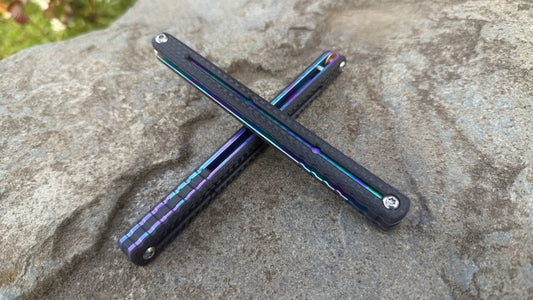 CF Kraken V2 Handles: Carbon Fiber w/ Jeweled Sponge Ano
