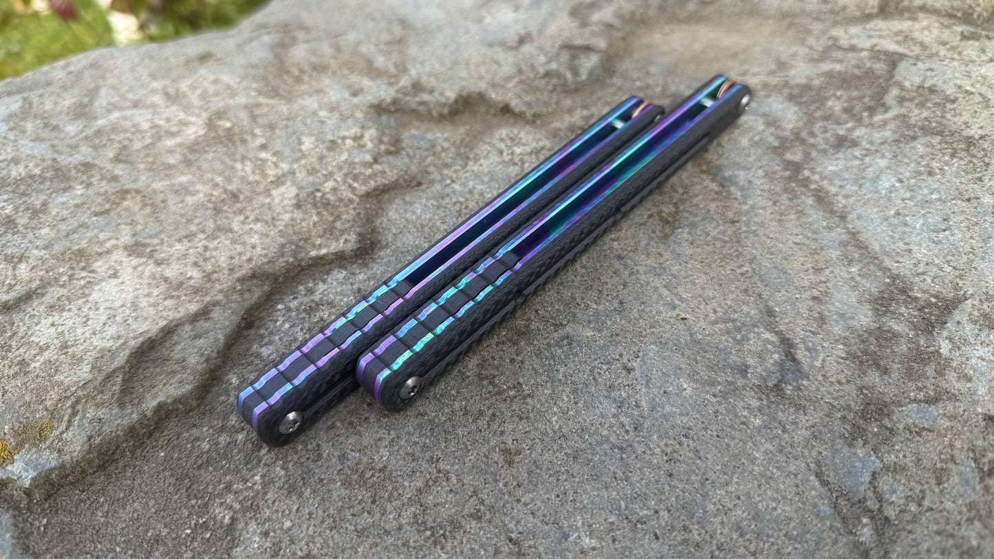 CF Kraken V2 Handles: Carbon Fiber w/ Jeweled Sponge Ano